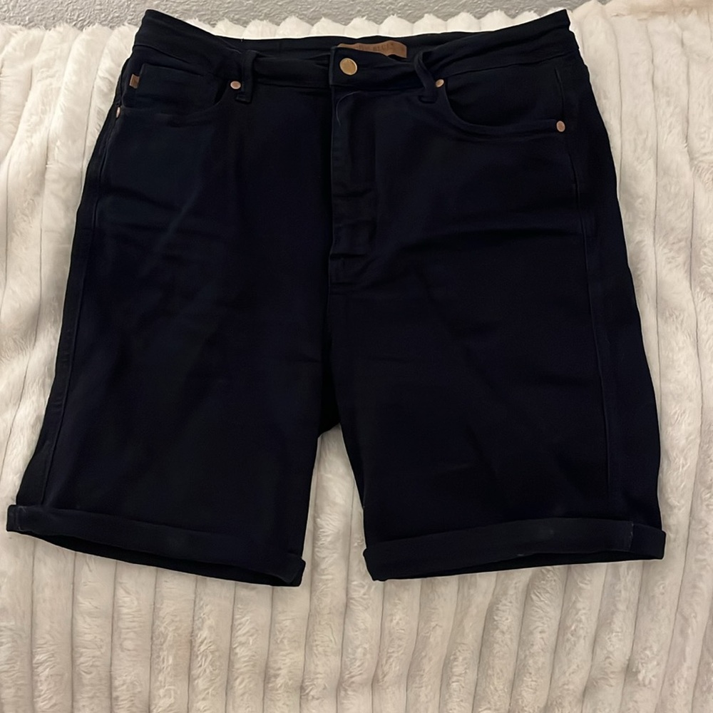 Judy Blue Black Denim Jean Shorts